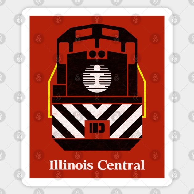 Illinois Central Railroad Sticker by Turboglyde